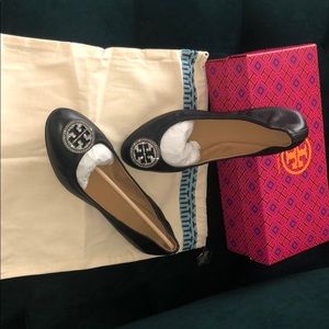 Tory Bruch liana ballet flats| Nappa leather BLACK